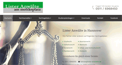 Desktop Screenshot of lister-anwaelte.de