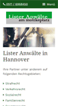Mobile Screenshot of lister-anwaelte.de