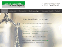 Tablet Screenshot of lister-anwaelte.de